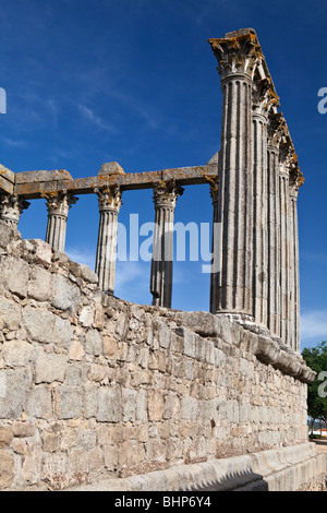 Die Überreste der römischen Tempel der Diana Evora Alto Alentejo in Portugal Stockfoto