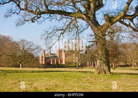 Parklandschaft in Kiplin Hall, North Yorkshire Stockfoto