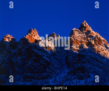 Gipfel in der Nähe von Maroon Bells Colorado USA Stockfoto