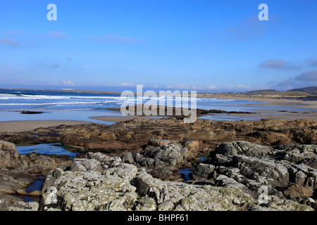 Donegal Beach an einem schönen klaren Wintertag Stockfoto