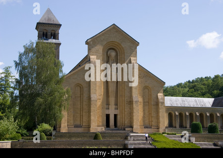 Orval Kirche an der Notre-Dame von Orval Zisterzienser Abtei, Belgien Stockfoto