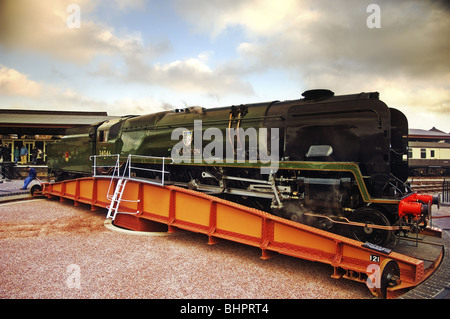 Westen des Landes Klasse Dampf Lok 34046 "Braunton" Stockfoto