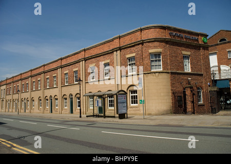 Liverpool Bahnhof Road der Welt erste Passagier-Bahnhof in Manchester Stockfoto