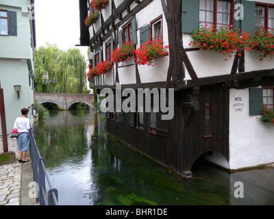 Viele, Ulm, Baden-Württemberg, Deutschland | Fishermens Viertel, Ulm, Baden-Württemberg, Deutschland Stockfoto