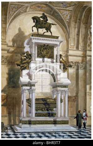 "Wellington Monument in St. Pauls Cathedral" City of London, 1877. Künstler: Robert Whellock Stockfoto