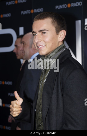 Moto GP-Fahrer Jorge Lorenzo um die Protagonistas Awards in Barcelona Stockfoto