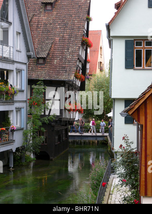 Viele, Ulm, Baden-Württemberg, Deutschland | Fishermens Viertel, Ulm, Baden-Württemberg, Deutschland Stockfoto