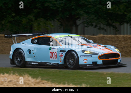 Aston Martin Racing Car GT1 - DBR9 Gulf-Team-Farben von le mans Stockfoto