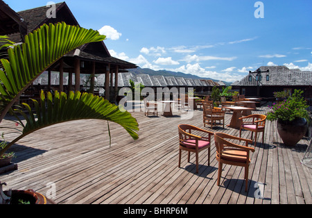 Treasure Resort am Inle-See in Myanmar Stockfoto