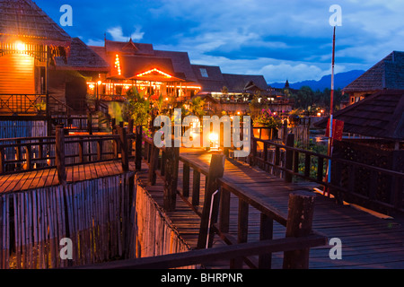 Treasure Resort am Inle-See in Myanmar Stockfoto