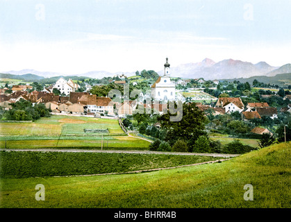 Murnau-Gesamtansicht Stockfoto