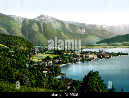 Tegernsee-Gesamtansicht Stockfoto