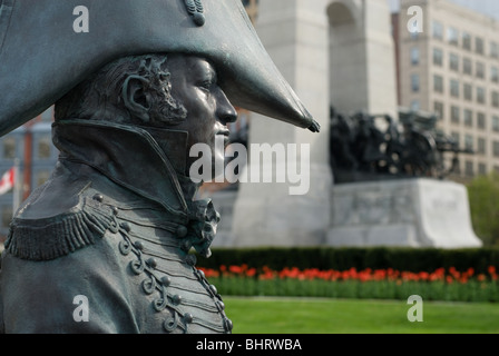 D'Irumberry lt. Colonel Charles-Michel de Salaberry (19. November 1778 - 27. Februar 1829) für den Krieg von 1812 eingerichtet wurde. Stockfoto