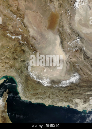 Sandsturm im Iran. Stockfoto