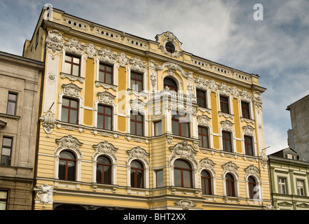 Jugendstil-Gebäude in der Piotrkowska-Straße in Łódź, Łódzkie, Polen Stockfoto