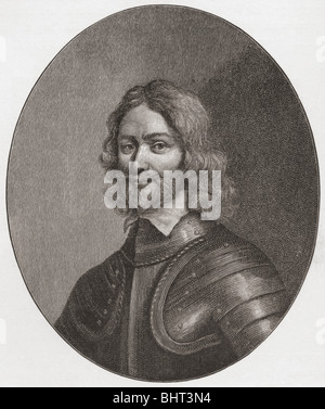 Henry Ireton, 1611, 1651. Englisch allgemein in der parlamentarischen Armee während englischer Bürgerkrieg. Schwiegersohn von Oliver Cromwell Stockfoto