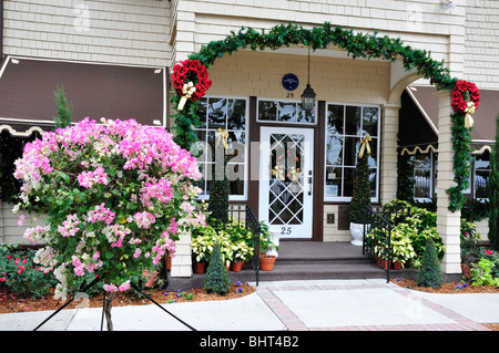 Eingang zu den Fensterflügel in Ormond Beach, Florida, früher das Haus des John D Rockefeller, Sr. Stockfoto