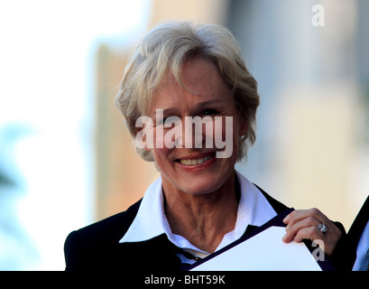 GLENN CLOSE GLENN CLOSE geehrt mit einem Stern auf dem HOLLYWOOD WALK OF FAME HOLLYWOOD LOS ANGELES CA USA 12. Januar 2009 Stockfoto