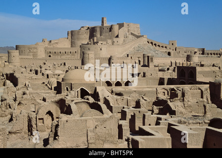 Übersicht der zerstörten Zitadelle von Arg-e-Bam im Iran Stockfoto