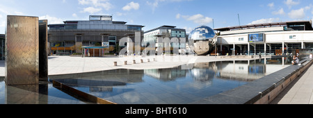 Einen Panoramablick über Millennium Square, Bristol Stockfoto