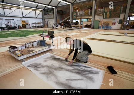 Szenografie, Set Bau und Theaterdekorationen Stockfoto