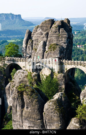 Sterben, Bastei Saechsische Schweiz, Elbsandsteingebirge, Sachsen, Deutschland | Bastei, Sächsische Schweiz, Sachsen, Deutschland Stockfoto