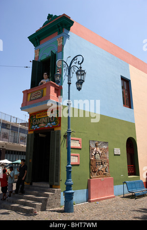 Havanna, die Gebäude im Caminito Straße la Boca Hauptstadt Buenos Aires Bundesrepublik Argentinien in Südamerika Stockfoto