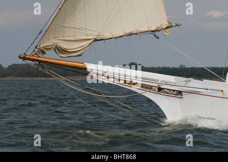 Skipjack H.M KRENTZ unter Segel Stockfoto