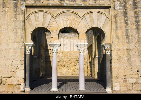 Córdoba, Spanien. Nordtor in Medina Azahara oder Madinat al Zahra Palast-Stadt. Stockfoto