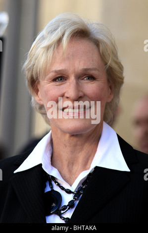 GLENN CLOSE GLENN CLOSE geehrt mit einem Stern auf dem HOLLYWOOD WALK OF FAME HOLLYWOOD LOS ANGELES CA USA 12. Januar 2009 Stockfoto