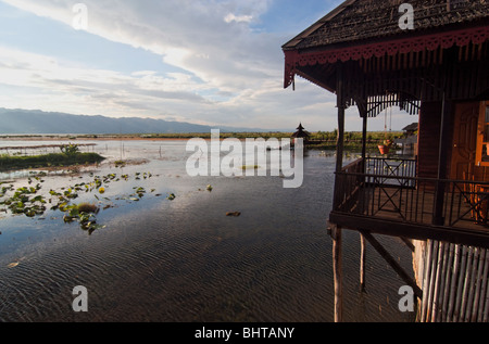 Treasure Resort am Inle-See in Myanmar Stockfoto