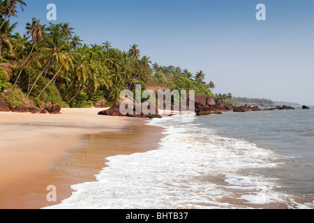 Adhi Kadalai, kleinen idyllischen Strand Costa Malabari, Cannanore (Kannur), Kerala, Indien Stockfoto