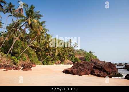 Adhi Kadalai, kleinen idyllischen Strand Costa Malabari, Cannanore (Kannur), Kerala, Indien Stockfoto