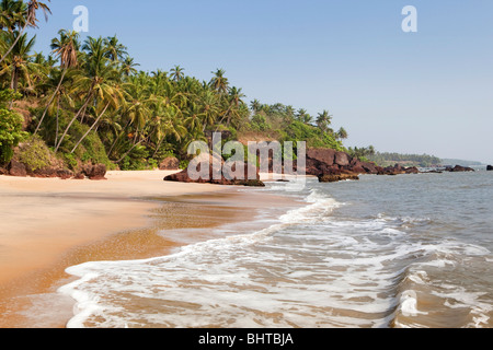 Adhi Kadalai, kleinen idyllischen Strand Costa Malabari, Cannanore (Kannur), Kerala, Indien Stockfoto