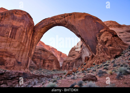 Regenbogen-Brücke Bogen National Monument in Utah. Stockfoto