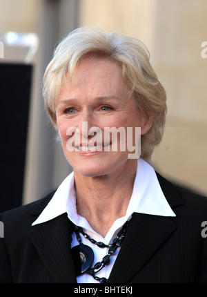 GLENN CLOSE GLENN CLOSE geehrt mit einem Stern auf dem HOLLYWOOD WALK OF FAME HOLLYWOOD LOS ANGELES CA USA 12. Januar 2009 Stockfoto