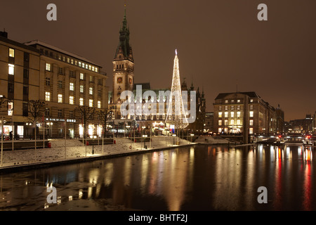 Rathaus in Hamburg Stockfoto