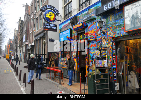 Amsterdam, The Bulldog "Coffee Shop" Amsterdam, Holland, Niederlande Stockfoto