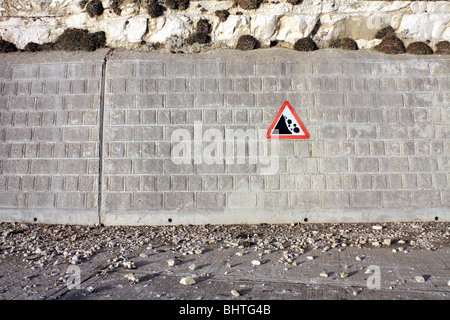 Die Undercliff Wanderung zwischen Rottingdean und Saltdean East Sussex, England, UK. Stockfoto