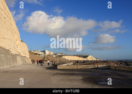 Die Undercliff Wanderung zwischen Rottingdean und Saltdean East Sussex, England, UK. Stockfoto