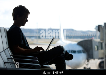 T4 am Flughafen Barajas, Madrid, Spanien Stockfoto