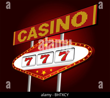 Casino-neon Stockfoto