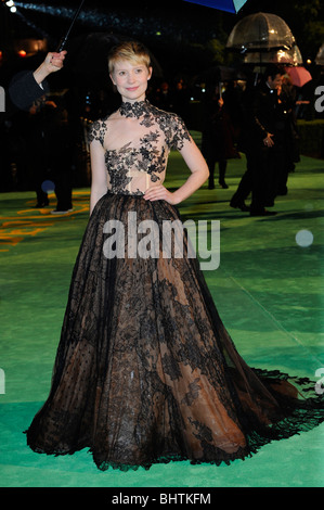 MIA WASIKOWSKA ALICE im Wunderland FILM PREMIERE ODEON Kino am LEICESTER SQUARE LONDON ENGLAND 25. Februar 2010 Stockfoto