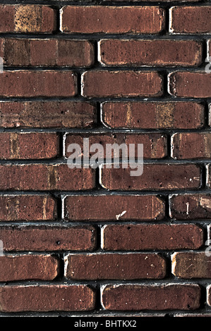 Grunge Stil Ziegelwand zeigt viel Textur. Stockfoto