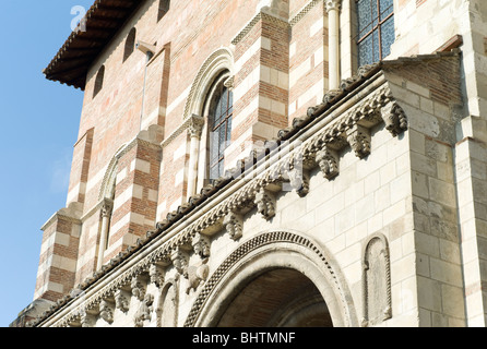 Detail der Basilika Saint-Sernin (Kathedrale) Toulouse, Midi-Pyrenäen, Frankreich Stockfoto