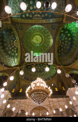 Mohamed Ali Mosque innen in der Saladin-Zitadelle von Kairo, Ägypten. Stockfoto