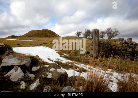 Tomen Y Mur, die Website von einem Roman Fort, in der Nähe von Trawsfynydd, in Wales. Stockfoto