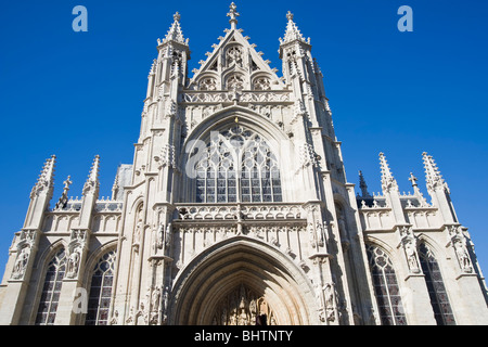 Kirche Notre-Dame du Sablon oder Notre Dame des Victoires, Brüssel, Brabant, Belgien Stockfoto