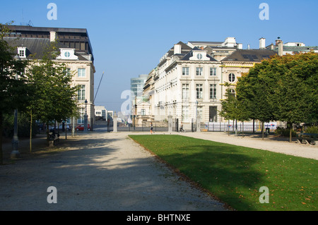 Parc de Bruxelles, Gassen und Rue Royale, Brüssel, Brabant, Belgien Stockfoto