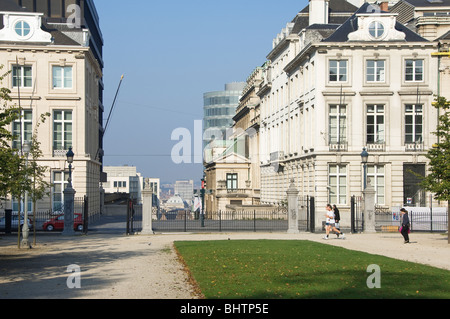 Parc de Bruxelles, Gassen und Rue Royale, Brüssel, Brabant, Belgien Stockfoto